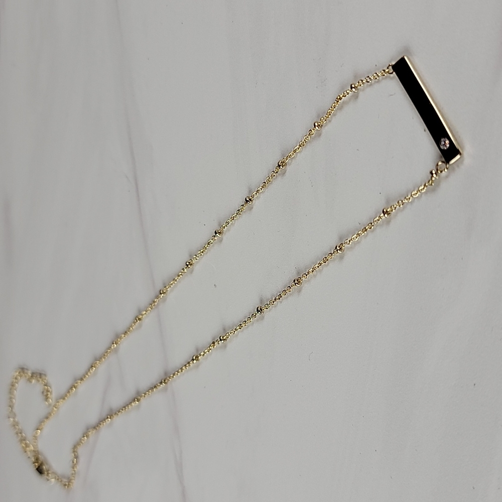 Fragrant jewels bar necklace